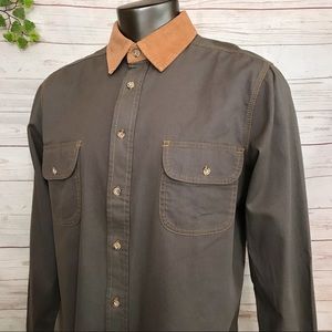 BOULDER CREEK Shirt Corduroy Collar Twill Top